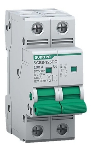 Interruptor Automático Dc 100a 250v 2p Bipolar