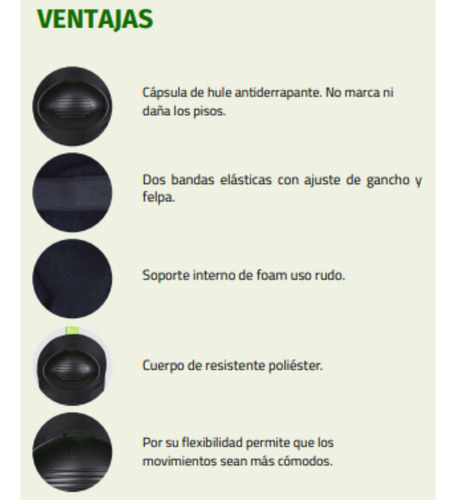 Par De Rodillera Acojinada De Una Concha Color Negro