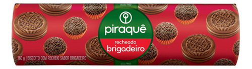 Biscoito Recheio Brigadeiro Piraquê Pacote 160g