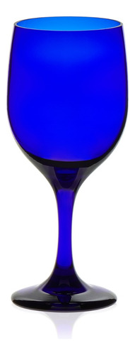 Copas Crisa Cobalto 340 Ml De Vidrio Color Azul 12 Pz