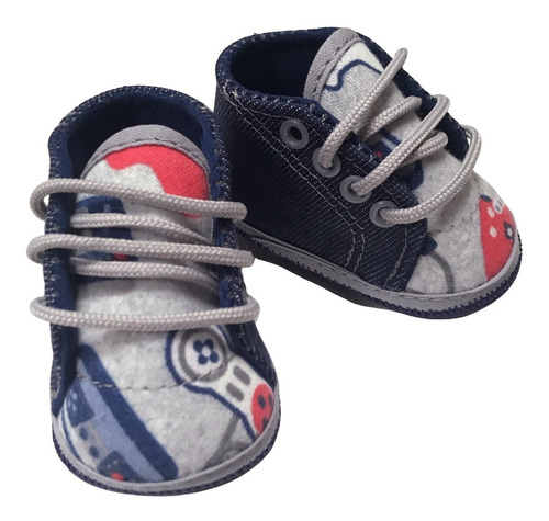 Zapatillas Bebe Jean Gamer Cordones Gorditoo