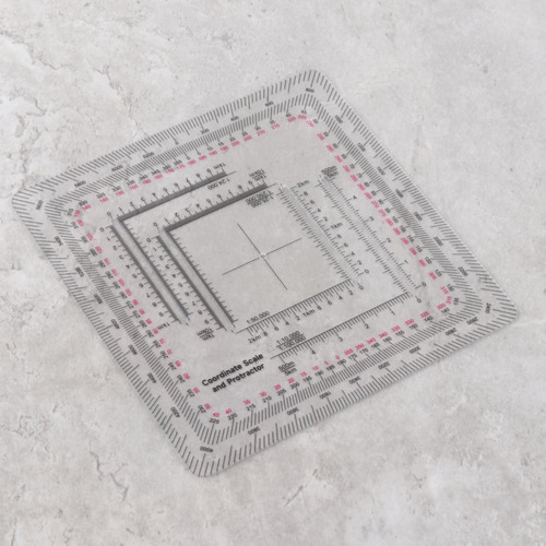 5 Escala De Del Transportador De Lectura Del 12x12cm