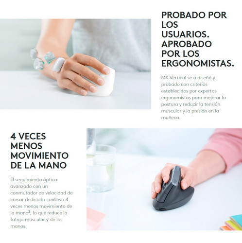 Imagen 9 de 10 de Combo Ergonómico Logitech: Teclado K860 + Mouse Mx Vertical