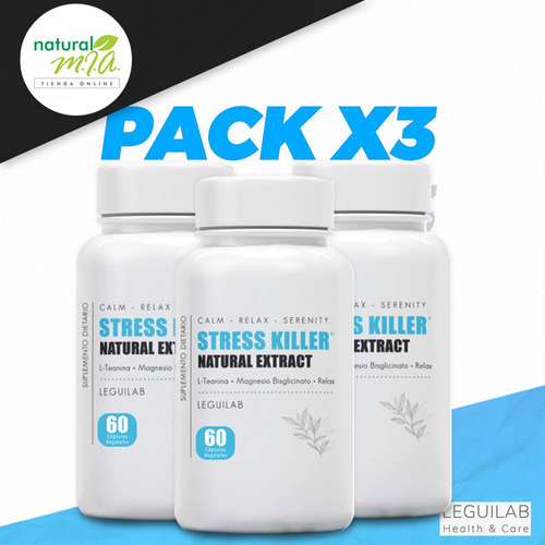 Pack X 3 - Stress Killer Leguilab - Relajante Natural-vegano Sabor Neutro