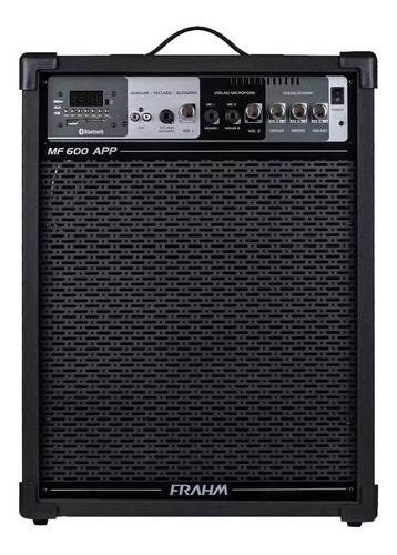 Caixa De Som Amplificada Frahm Mf600 App Bluetooth Usb Sd Fm