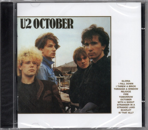 Cd de octubre de U2 Novo Lacrado Original