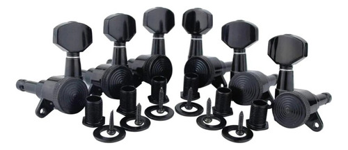 Afinadores De Guitarra 6r/6l/3r+3l, 6 Unidades, Bloqueo 1:18