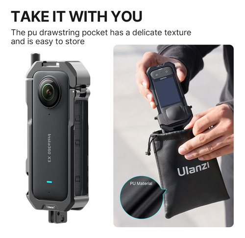 Funda Protectora Para Accesorios Insta360 X3 - Ulanzi C-x3..