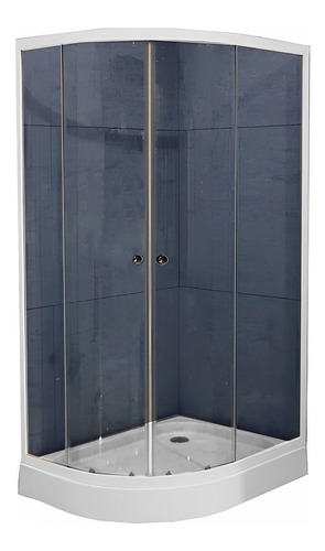 Shower Door Con Receptaculo Curvo 80x100x180  Derecho 