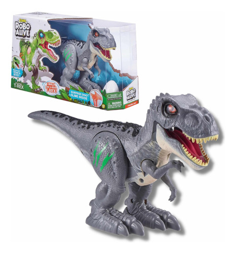 Zuru Robo Alive T-rex Dinosaurio Robotico Gris Attacking