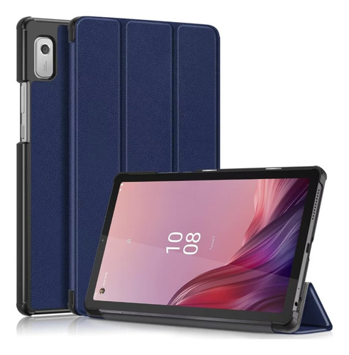 Funda De Piel Azul Para Tablet Lenovo Tab M9 Tb-310fu
