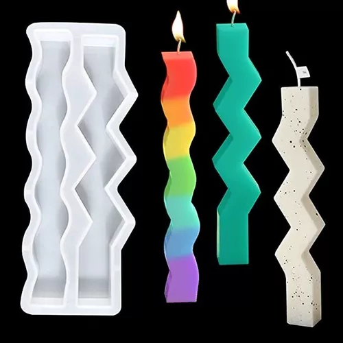  SEWACC 5 juegos de moldes para velas, moldes de silicona para  resina de silicona, moldes para hacer velas, moldes para hacer velas,  suministros de velas, adornos de velas, moldes de resina