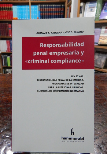 Arocena Responsabilidad Penal Empresaria