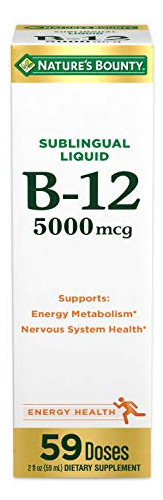 Bounty Vitamin B12 5000 Mcg Sublingual Liquid, 0jpah