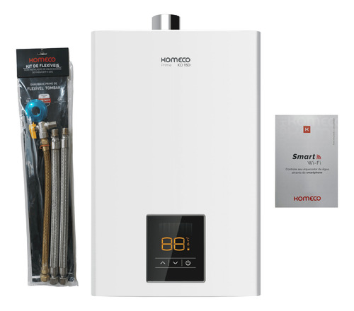 Aquecedor Komeco Ko 16 D Prime Com Módulo Wi Fi E Kit Glp