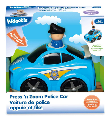 Kidoozie Press 'n Zoom Police Car