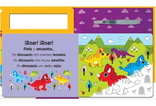 Imagen 3 de 4 de Busca Y Encuentra Dinosaurios- Libro De Aprendizaje- Español