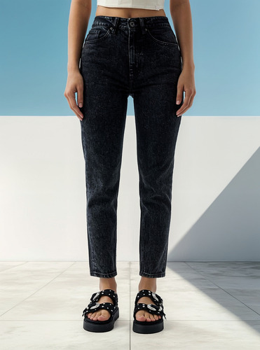 Jean Mom Fit Americanino 330d901 Negro Noch