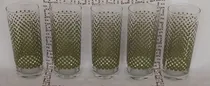 Comprar Vasos Antiguos De Vidrio Años 70 Bellos