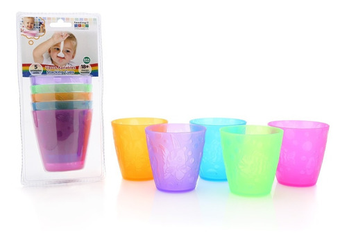 Vasos Apilables X5 Baby Innovation 18m + Colores Surtidos