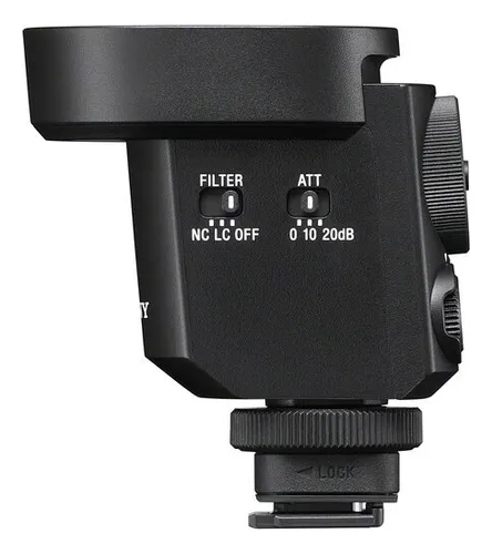 Micrófono Direccional Sony Para Cámara Ecm-m1 Color Negro