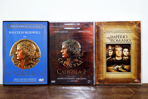 Filmes Clássicos Calígula + A Queda Do Império Romano 3 Dvds