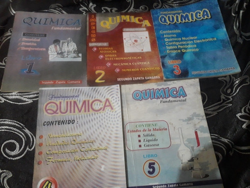 Colección De Química Nivel Pre 5 Folletos Segundo Zapata