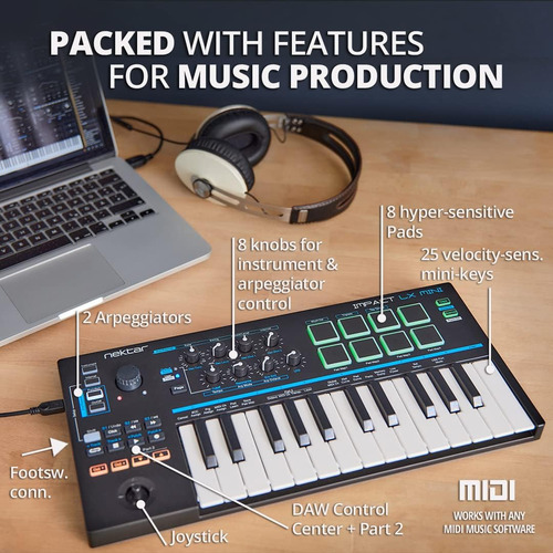 Nektar Impact Lx Mini Teclado Controlador Midi Usb Con Daw