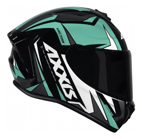 Capacete Axxis Draken Vector Gloss Black Tifany