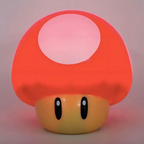 Luminária Super Mário Bros Cogumelo