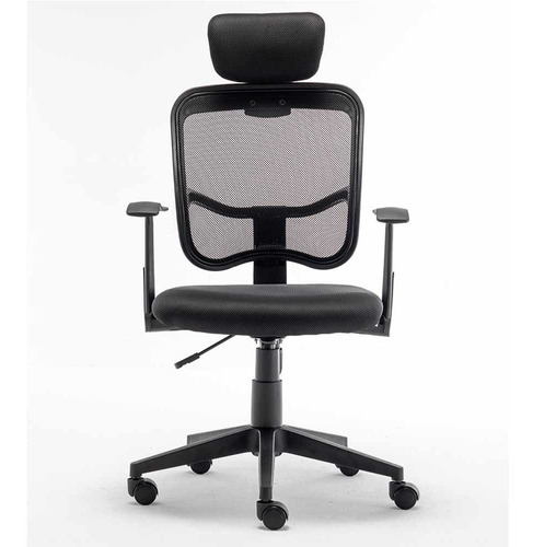Cadeira Office Comfort Mesh Ii Classe 2 Ergonomica Flexinter Cor Preto Material do estofamento Tecido