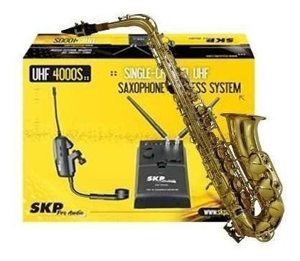 Imagen 2 de 3 de Microfono Inalambrico Skp Uhf 4000s P/ Viento-saxo