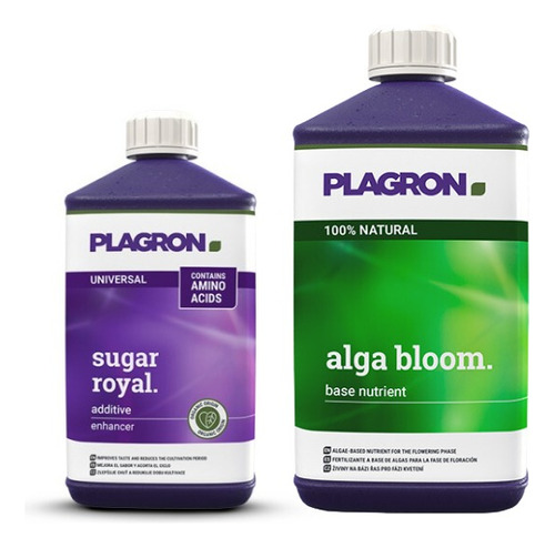 Alga Bloom 1l+ Sugar Royal 500ml Plagron Combo Floracion