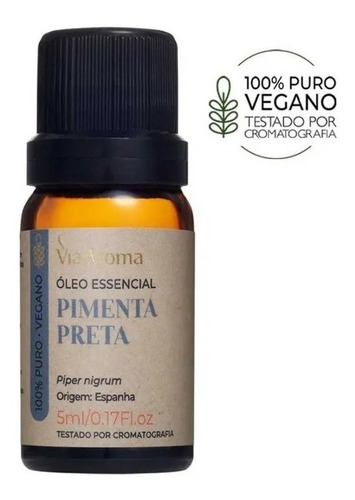 Óleo Essencial Pimenta Preta Via Aroma 5ml Positividade