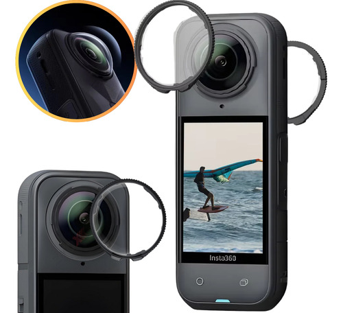 Protetor De Lente Padrão Premium Para Insta360 X5 Envio Rápi