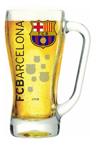 Caneca Milene Cerveja Barcelona Decorado 500ml - Globimport