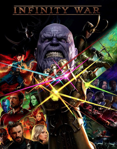 Poster Avengers Infinity War Vengadores Pelicula 48x32 Cm