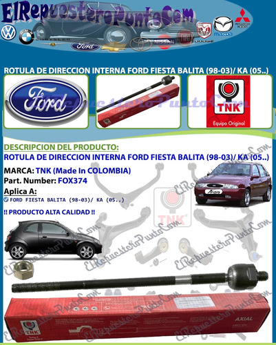 Rotula Direccion Interna Fiesta Balita (98-03)/ Ka (05..)
