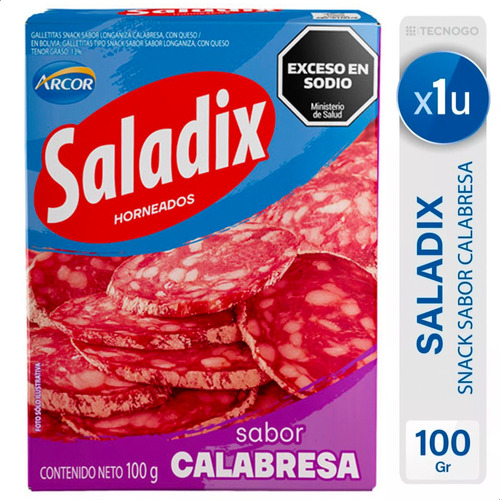 Galletitas Saladix Calabresa Longaniza Queso Snacks Arcor