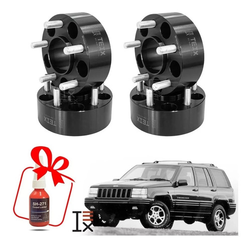 Kit Espaciadores 2puLG Llanta Jeep Grand Cherokee Zj 92/1998