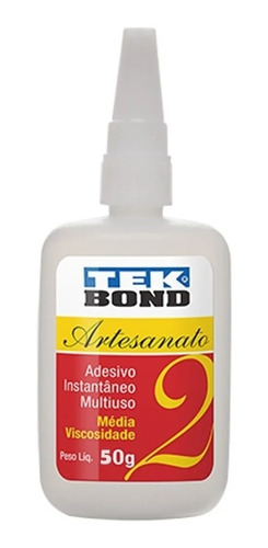 Adesivo Cola Instantânea Tek Bond N2 50g P Artesanato Geral