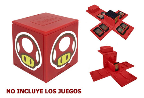 Estuche Protector Para Nintendo Switch Cubo 16 Ranuras