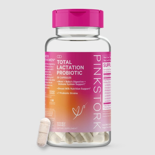 Pinkstork | Total Lactation Probiotic | 30 Capsules