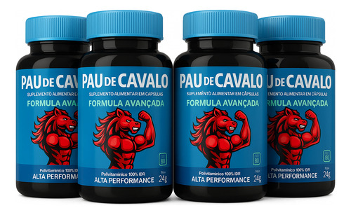 Power Cavalo Força Na Hora H De Alta Performance 60 Capsulas Natural