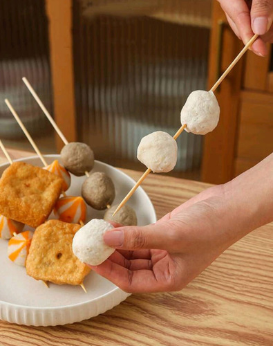 450 Palillos De Bambu Para Brochetas de 30 Cm y punta afilada Jands