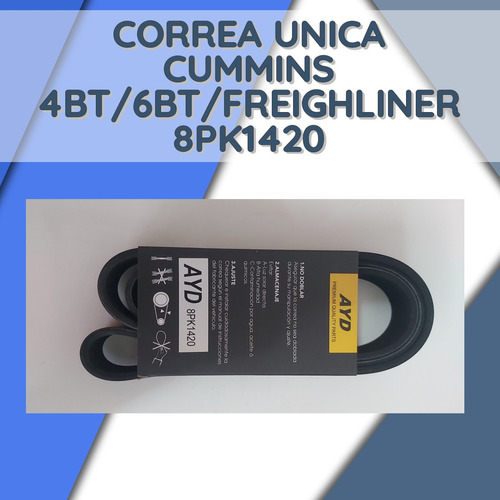 Correa Unica Cummins 4bt/6bt/freigthliner