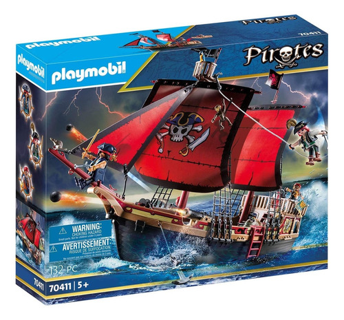 Playmobil Pirates 70411 Playset Barco Pirata Calavera