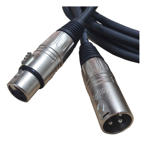 Cabo De Microfone Santo Angelo Balanceado Xlr + Xlr 3 Metros