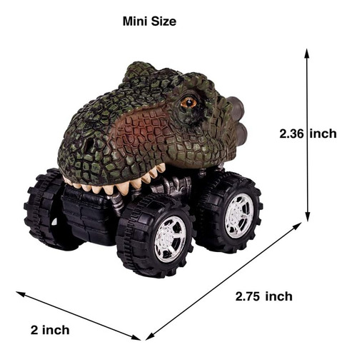 Carros Retráctil Con Forma De Dinosaurio Dinobros, Paquete D