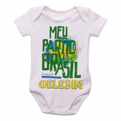Bodie Body Infantil Roupa Bebê Nene Bolsonaro Meu Partido El